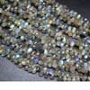 Fine Natural Blue Flash Labradorite Faceted Tear Drops Briolette Beads Strand Length 9 Inches and Size 8mm to 10mm approx.